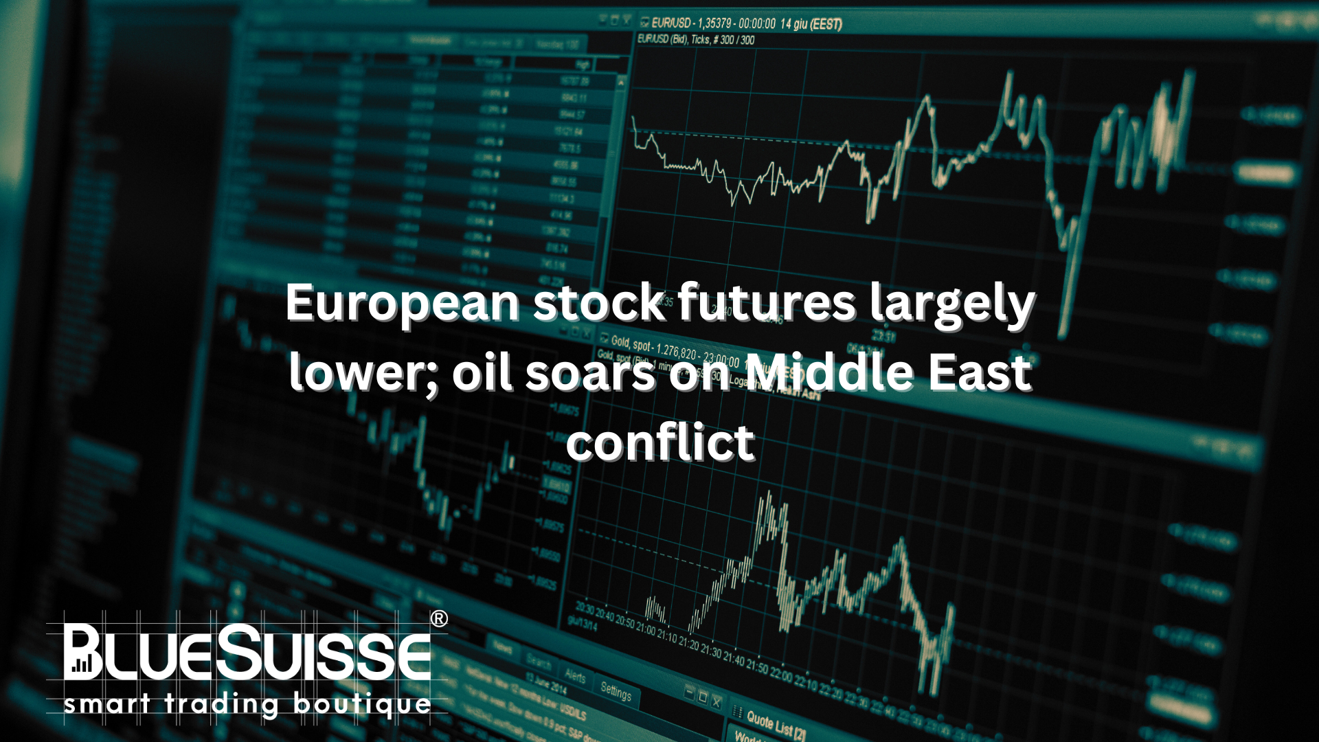 Las bolsas europeas bajan; el petróleo se dispara por el conflicto de Oriente Próximo