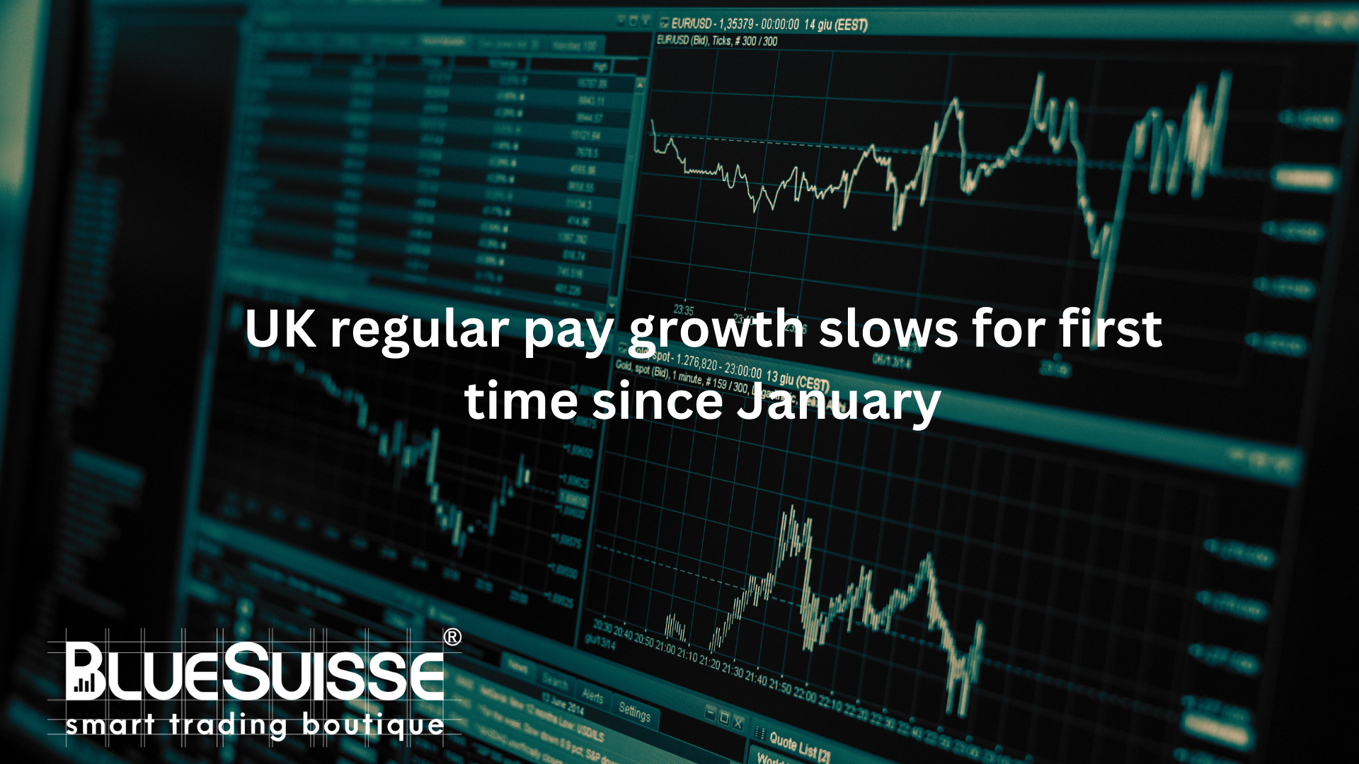 El crecimiento de los salarios regulares en el Reino Unido se ralentiza por primera vez desde enero